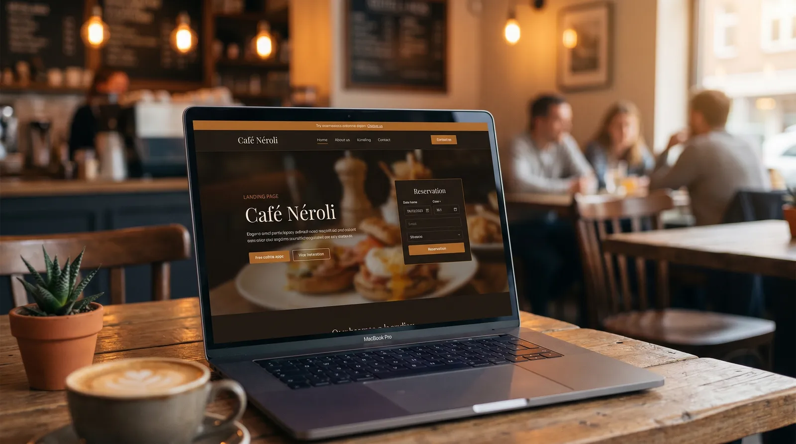 Café Néroli — Vitrine & Branding réalisé par Atlas Web (Maroc)